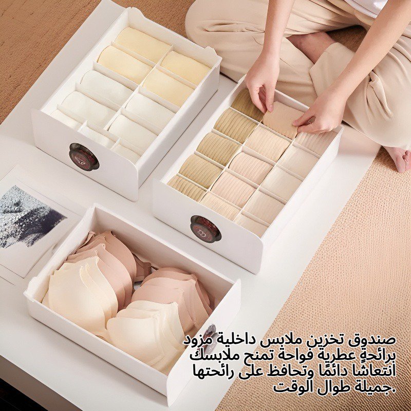صندوق تخزين ملابس داخلية مضاد للعث برائحة عطرية