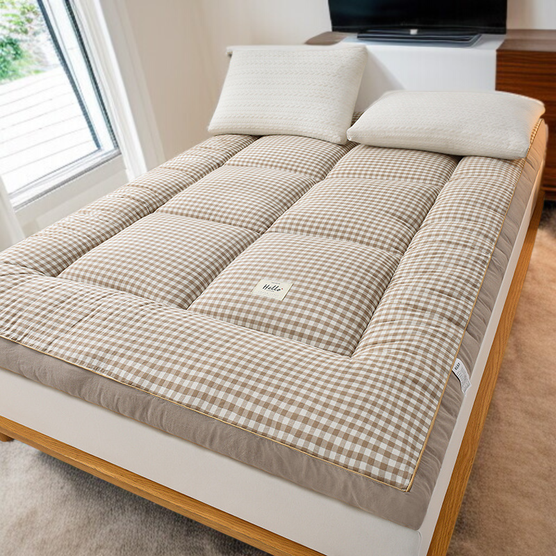 기숙사 학생 매트리스 두꺼운 진드기 방지 매트리스 이불 보호대 피부 친화 벨벳 학생 기숙사 요 접이식 침대 쿠션