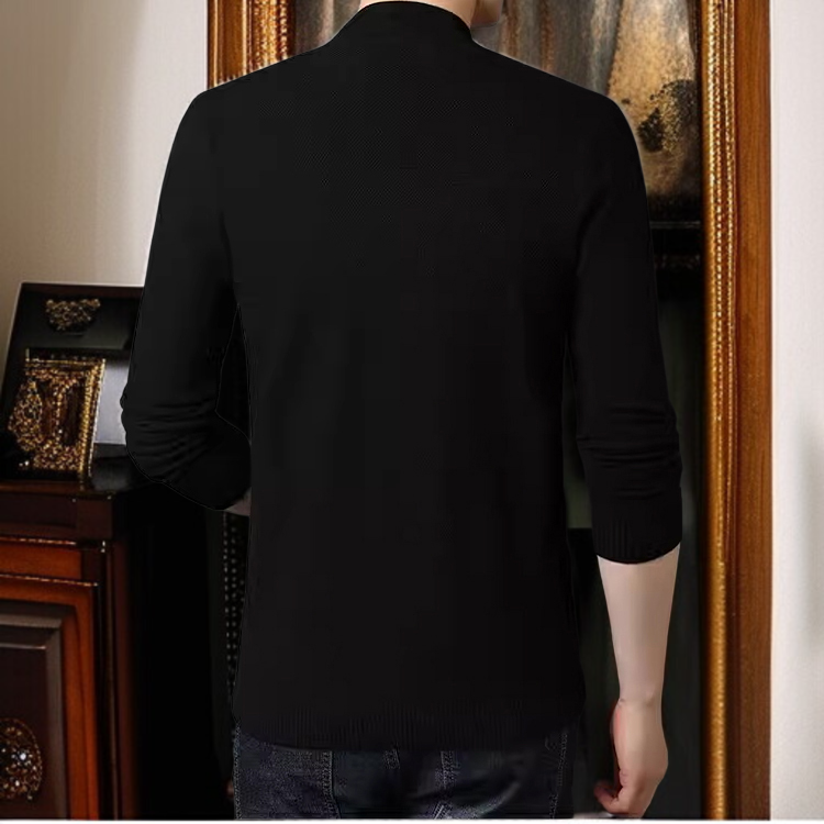 남자 니트 카디건 솔리드 니트 코트 신상 울 스웨터 무축소 카디건