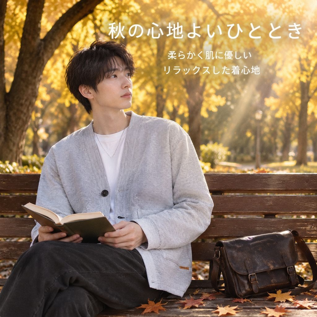 ワッフル生地ジャケット秋の新作