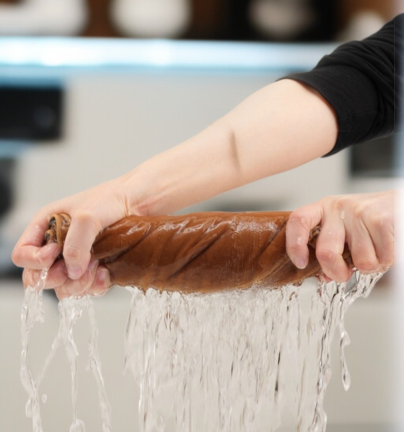 다양한 색상의 양면 스웨이드 천