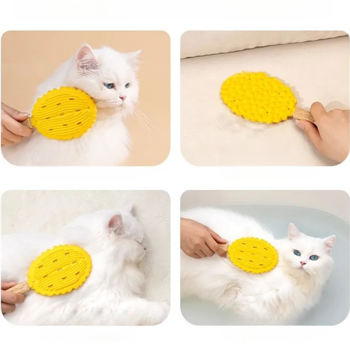 榴槤外觀寵物梳理脫毛刷