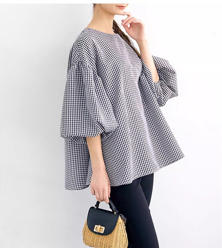 1055982-JP-新品-日韩夏季宽松大版女式衬衫棉质超大灯笼袖圆领上衣_05.jpg