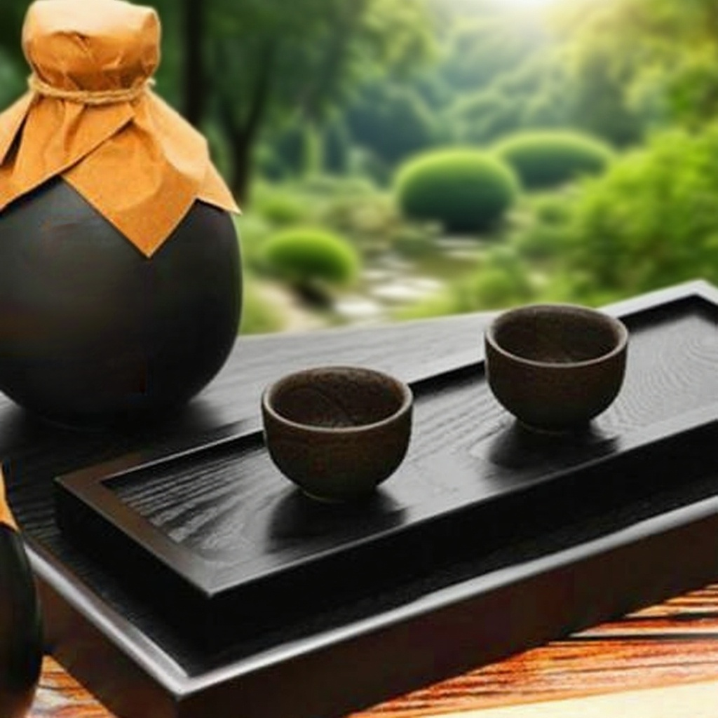 ブラック木製長方形家庭用トレイ