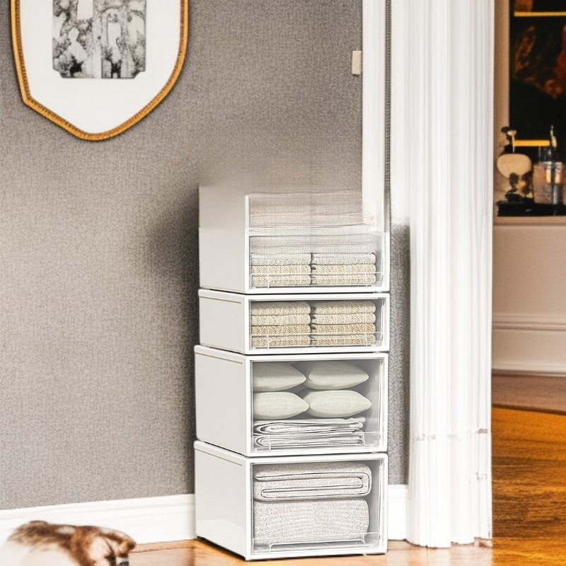 Vista superior de la caja organizadora de ropa