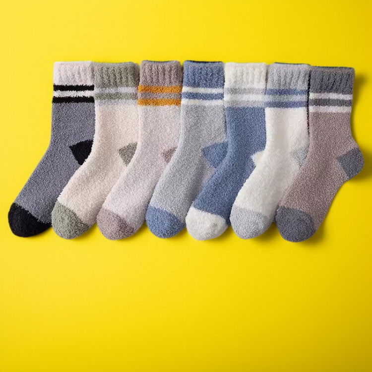 부드럽고 포근한 남성용 겨울 중목양말