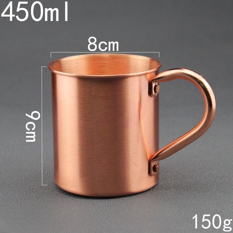 copper water cups and beer cups