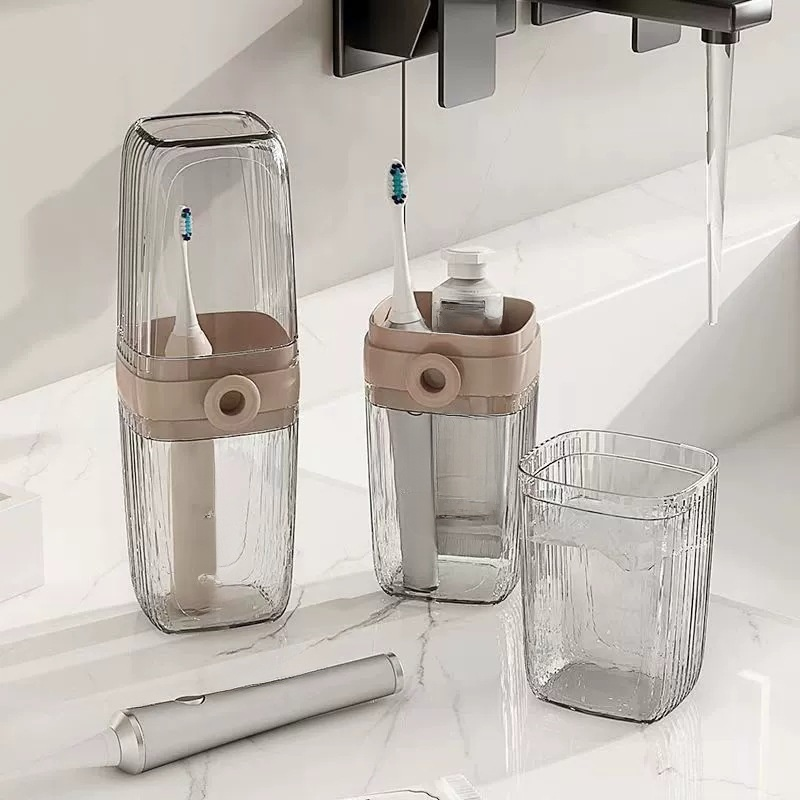 Tragbare Zahnbürsten- und Seifenbox – Leicht und praktisch, für die Badezimmerorganisation