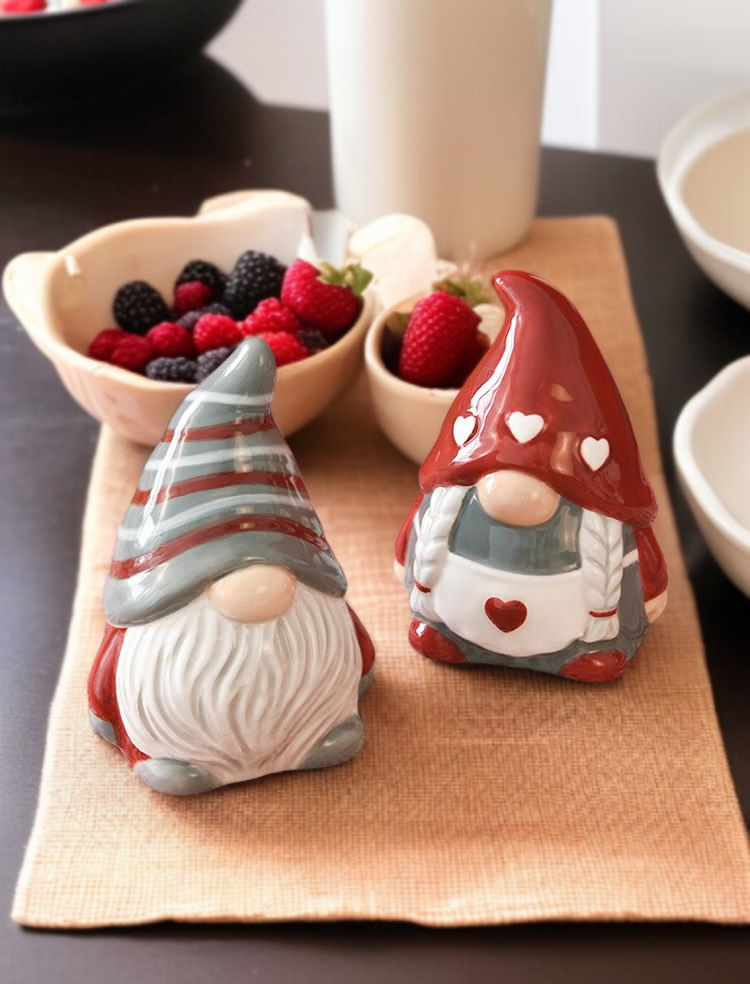 조미료 보관에 좋은 산타 도자기 용기