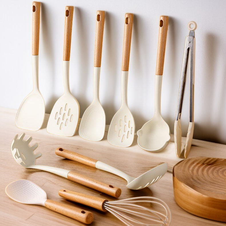 식품급 내열 실리콘 주걱 국자 거름망 주방세트