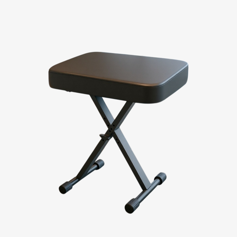 スクエアスツール、一人用、高さ調節可能な椅子、ピアノ練習用スツール、クリスマスをテーマにしたPUレザー化粧台ピアノスツール