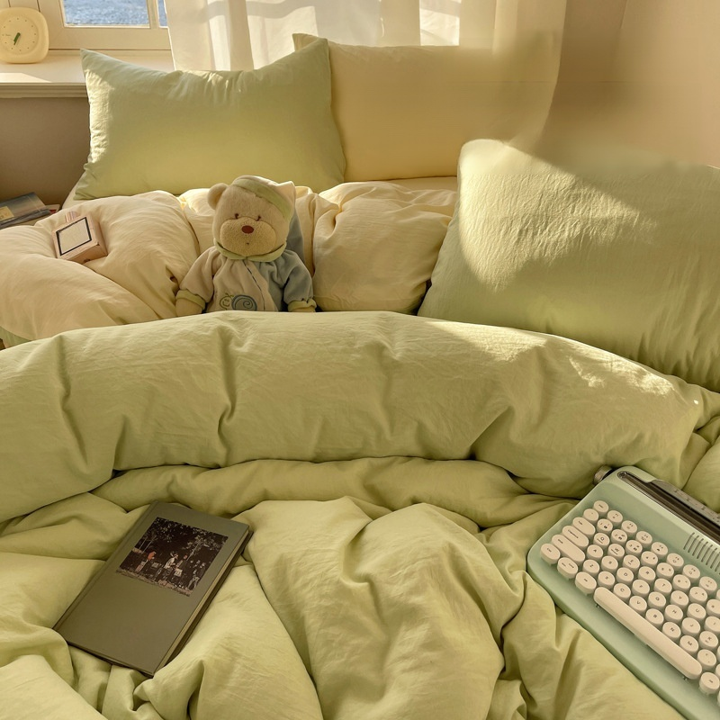 Housse de couette en coton pur, confort visuel pour un sommeil paisible