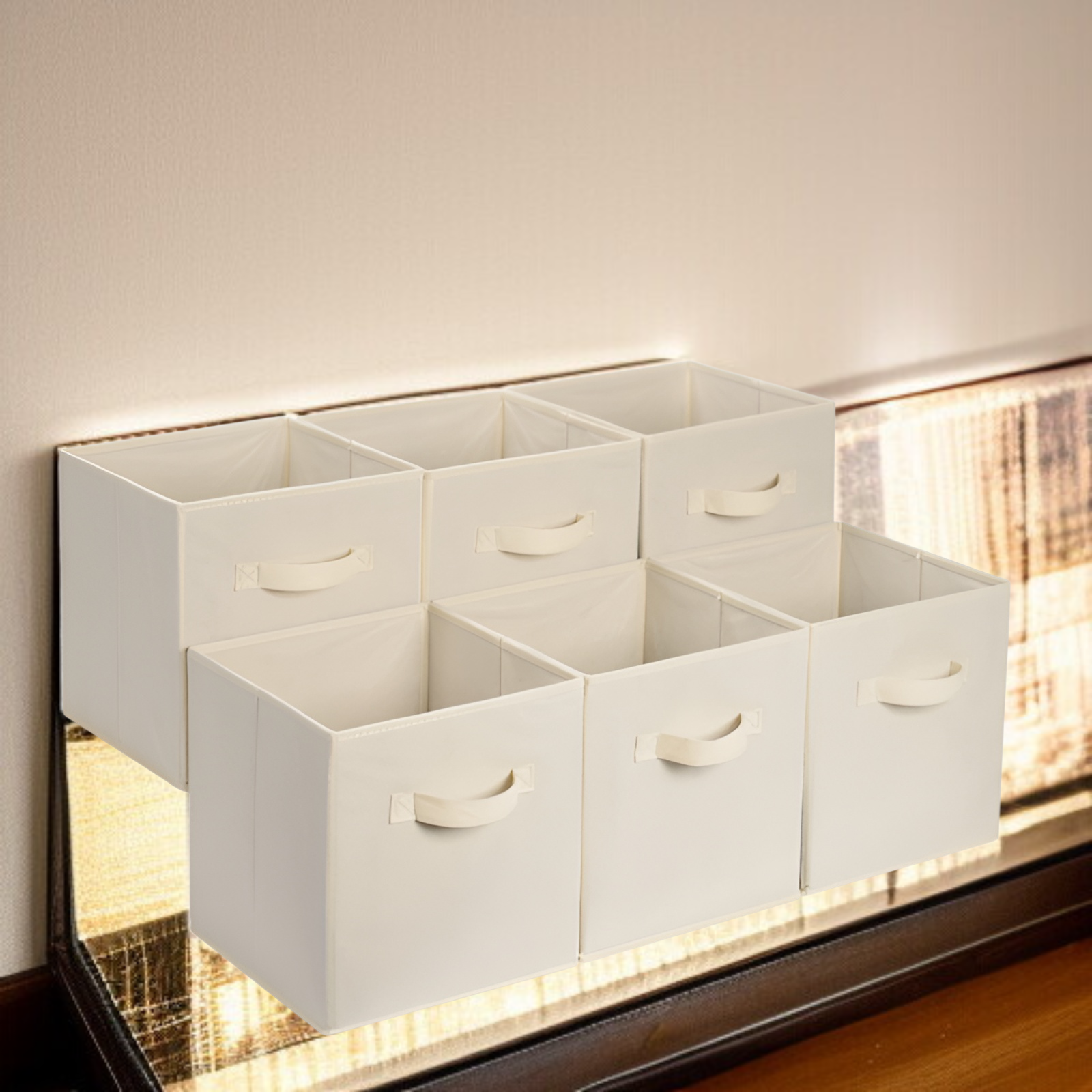 Fabric storage box foldable free installation storage box bedroom wardrobe clothing toy desktop stor