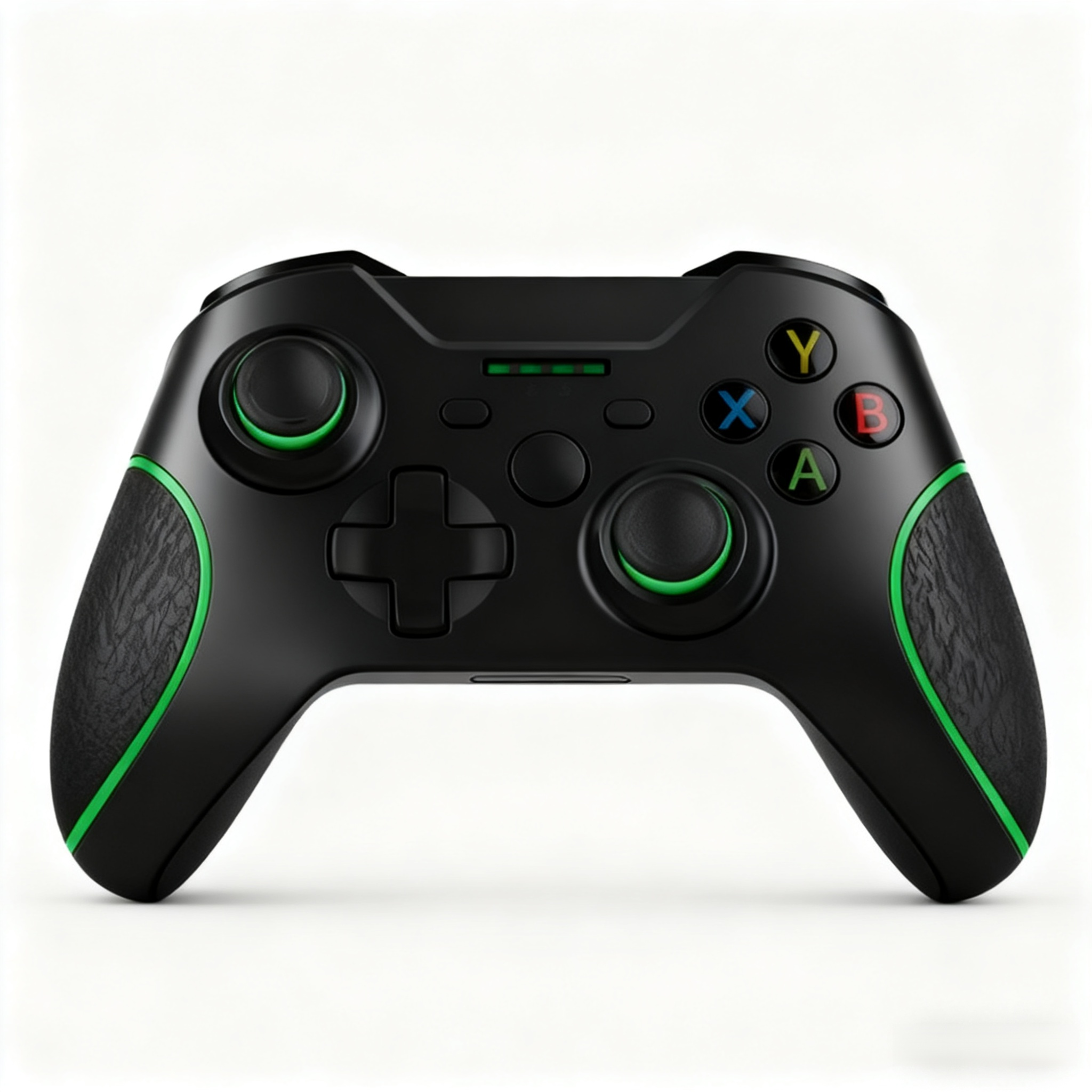 Mando de juegos inalámbrico con función de vibración en color negro