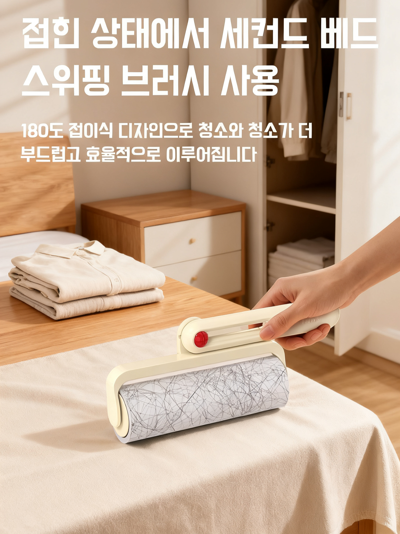 可折叠滚筒粘毛器