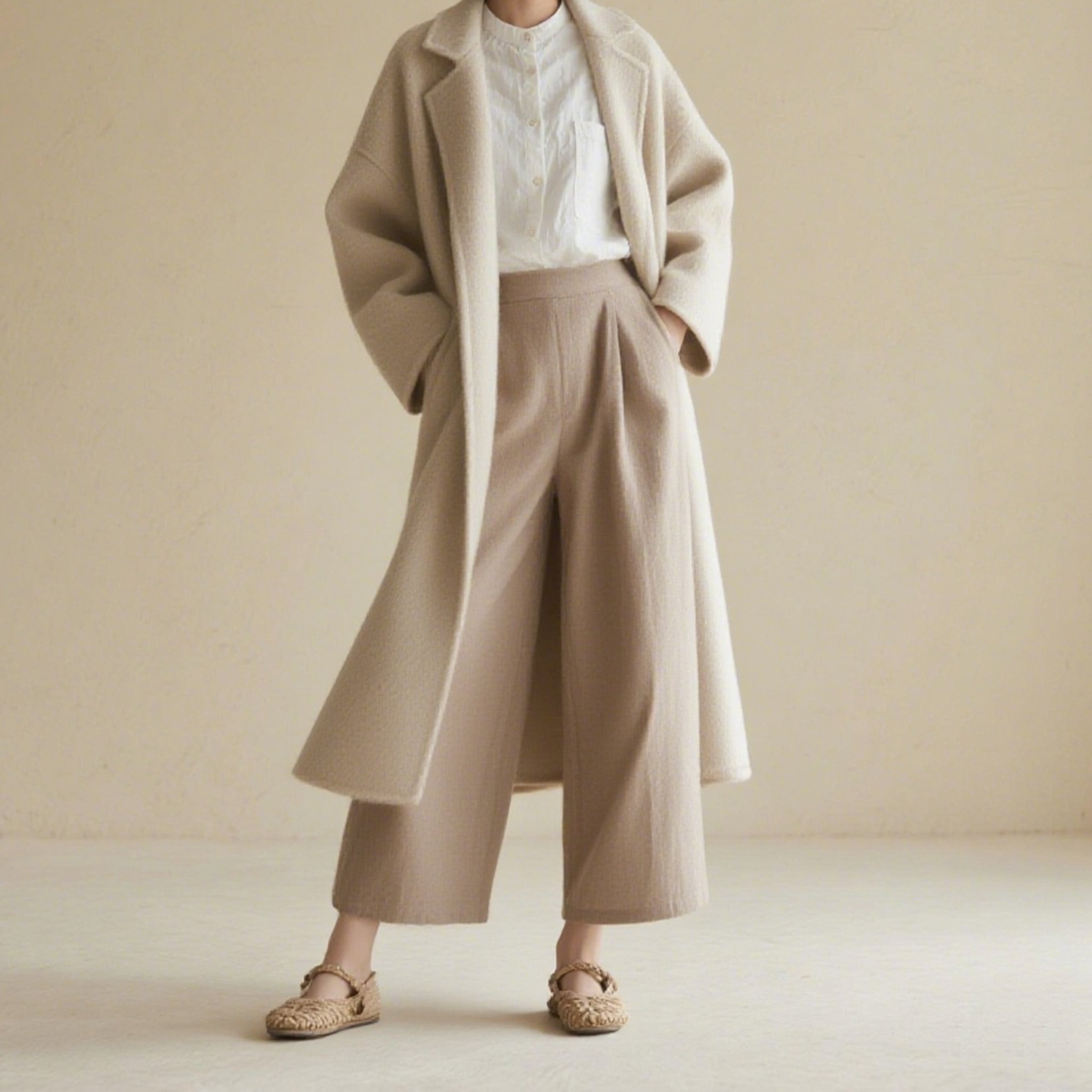 카멜톤 보온 롱코트