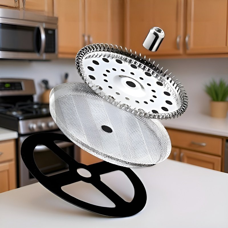 Coffee maker with stainless steel filter, tea maker, heat and cold resistant French press.