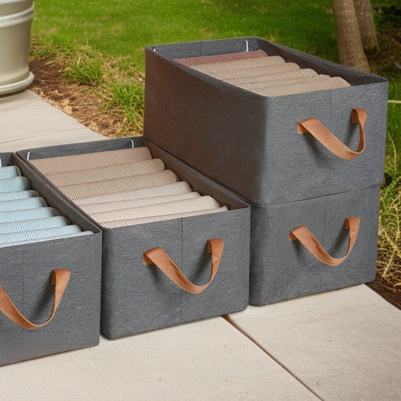 Kartonová zásuvková skříňka na džíny – přední pohled