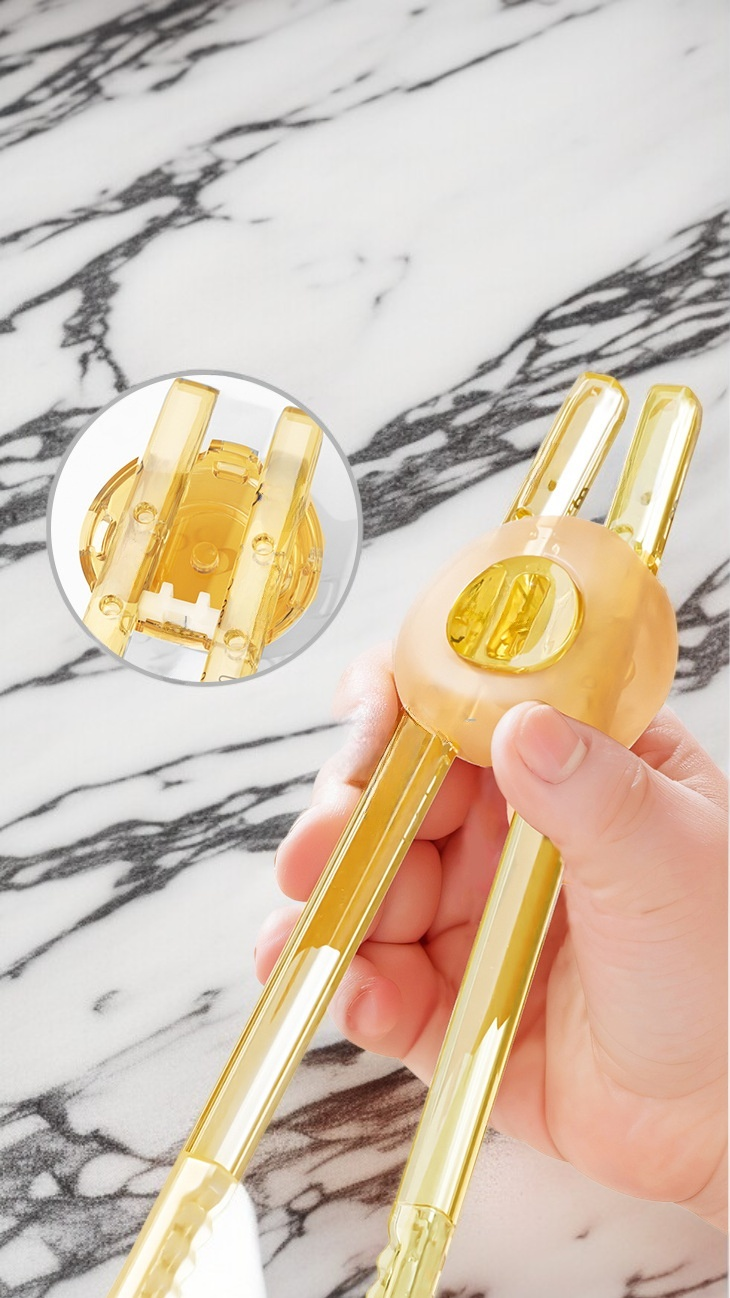 滑り止め付きベビー用箸の拡大画像