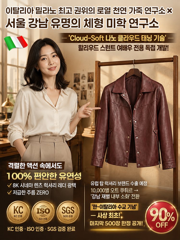 밀라노 하이엔드 소프트 램스킨 양가죽 숏 자켓
