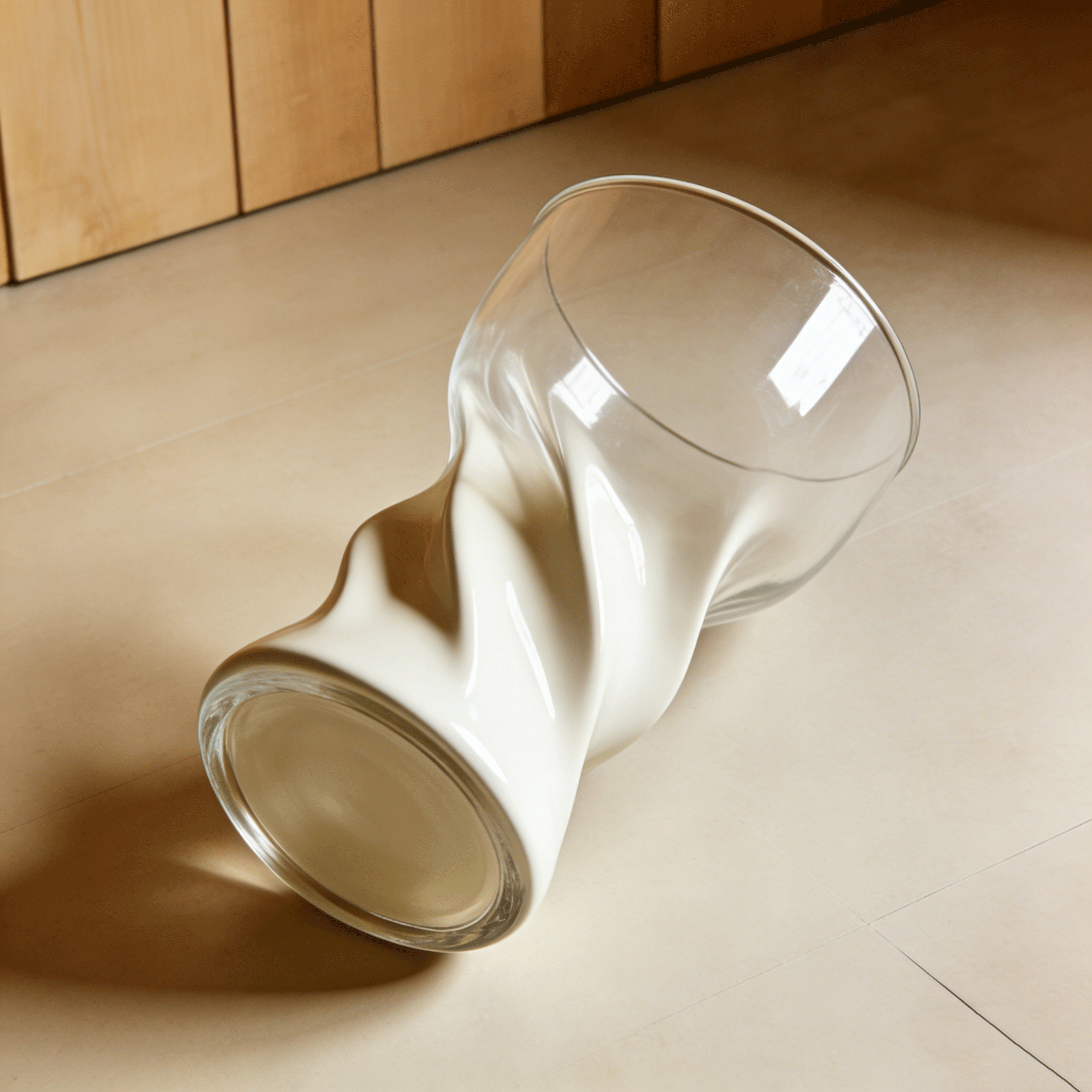 Set de 5 vasos de vidrio transparente para hogar