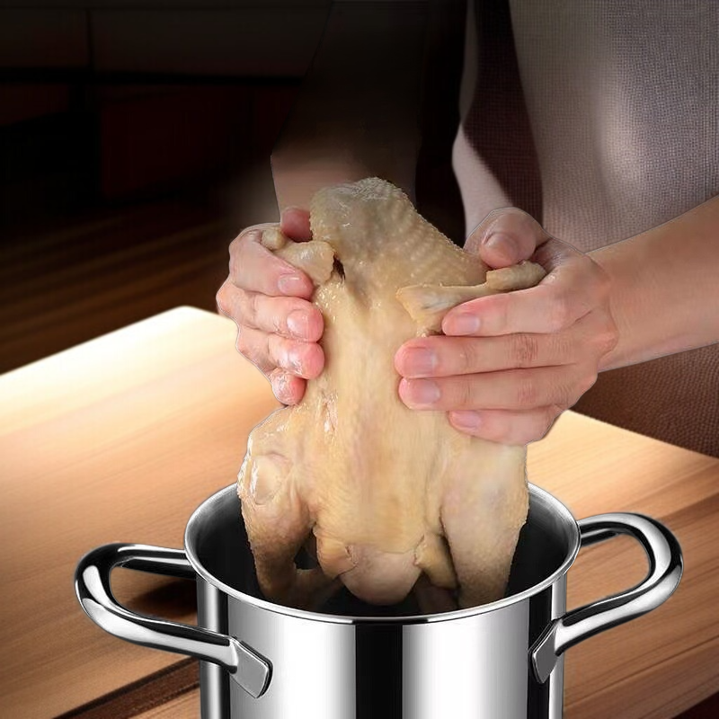 家庭用ミニフライヤー ストレーナー付き多機能キッチンステンレス小型フライヤー