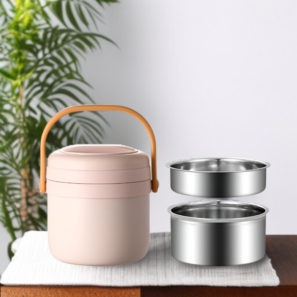 Lonchera térmica de triple capa de acero inoxidable