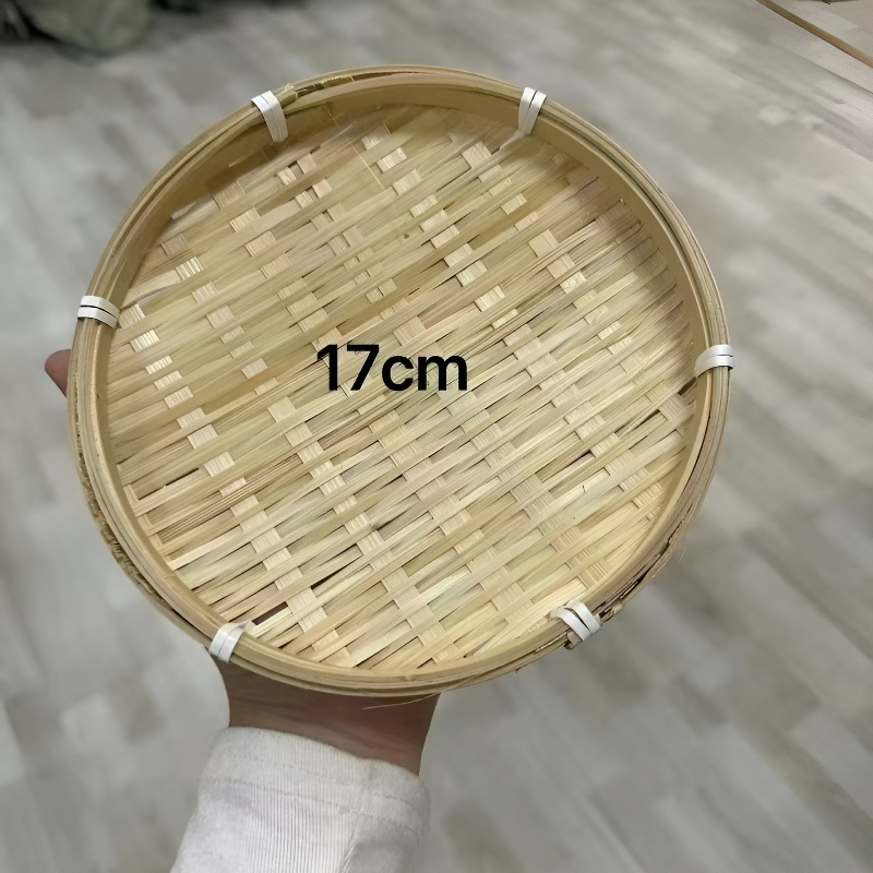 ตะแกรงไม้ไผ่กับตาข่ายกันแมลงสำหรับจัดเก็บ