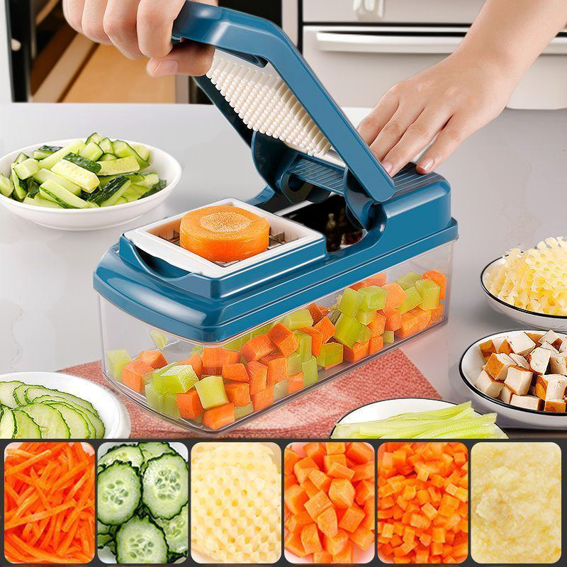Coupe-légumes multifonctionnel pour cuisine, trancheur et râpe domestique