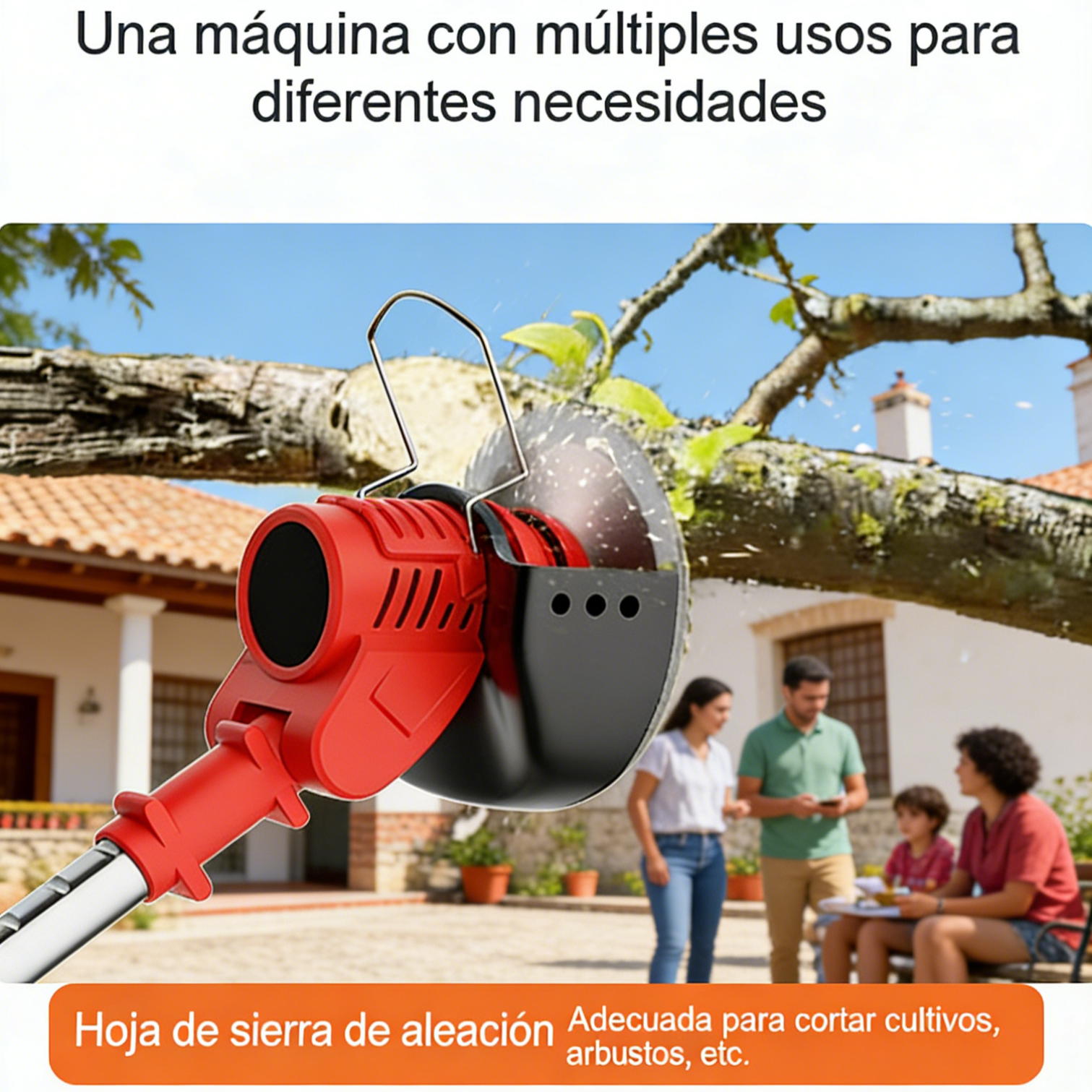 Desbrozadora agrícola de batería de litio, alta potencia y portátil, larga autonomía