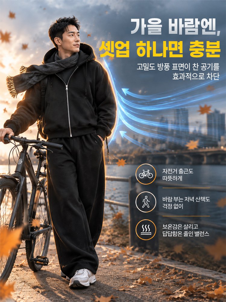 [150kg커버/357g] 15도항온 3배스트레치 크루넥 셋업 (2세트째2만원대)
