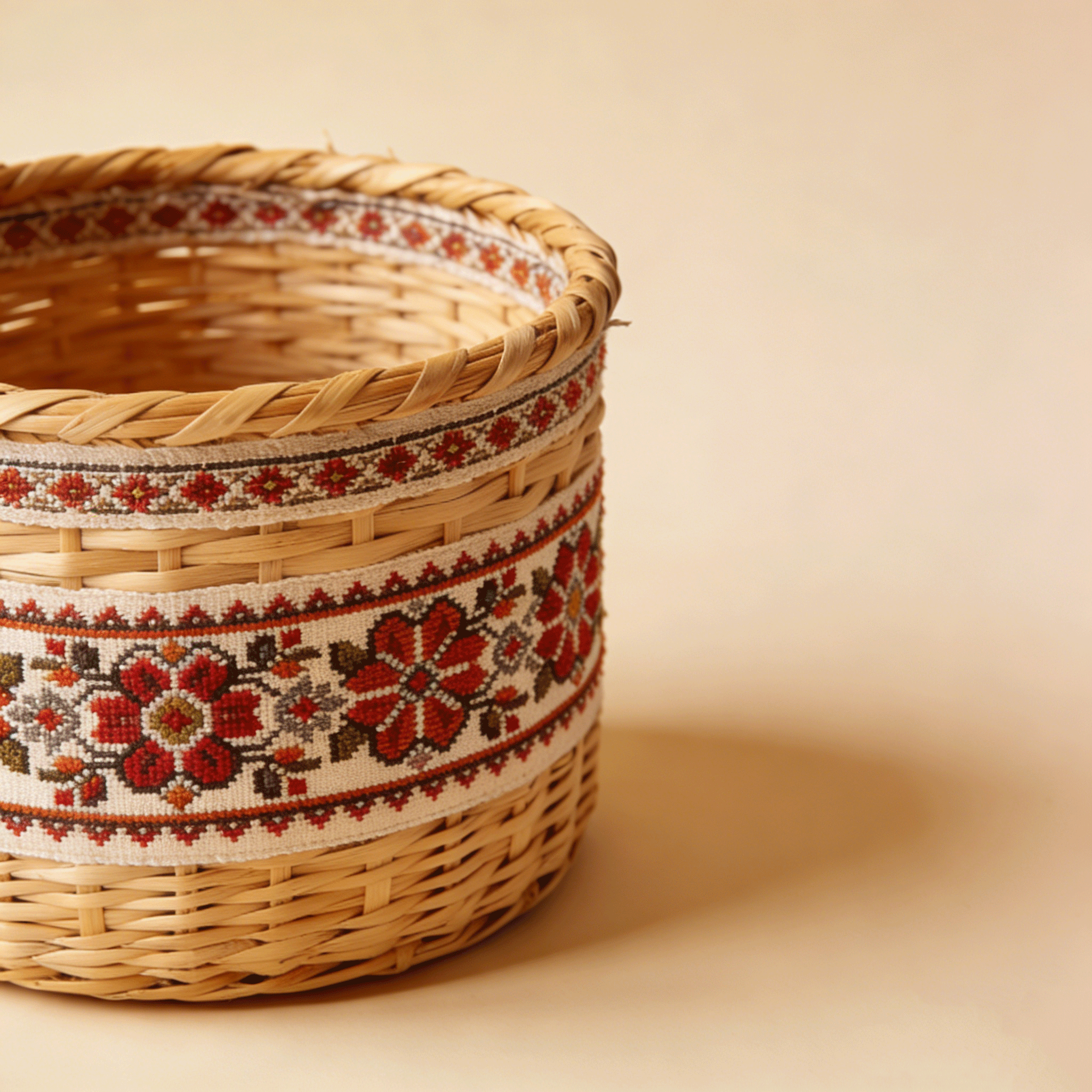 Tágas ruhatároló kosarak a hálószobában