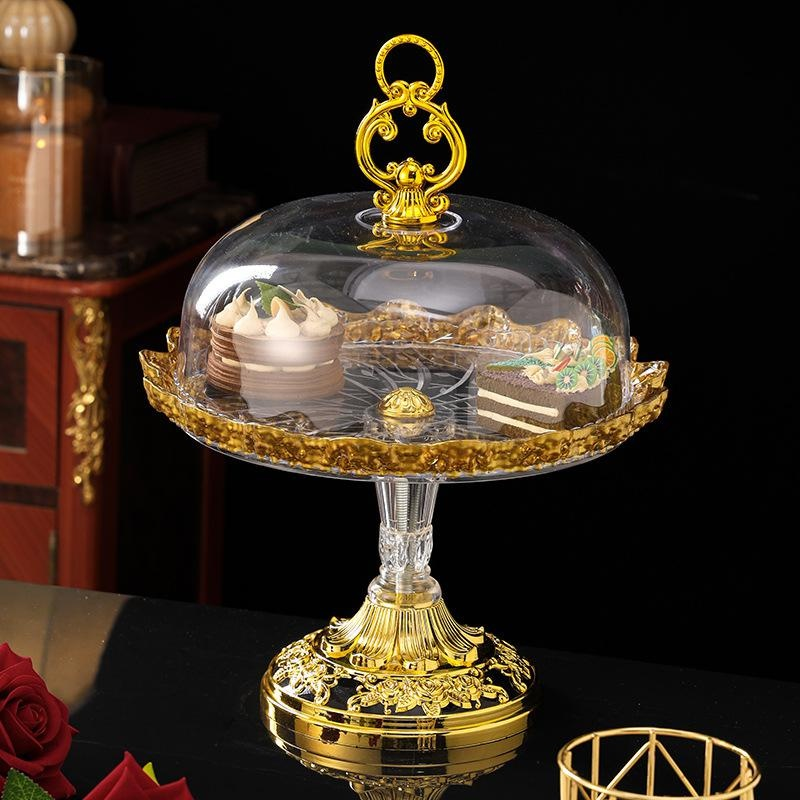 Luxury Gold-painted Dessert Plate for Afternoon Tea