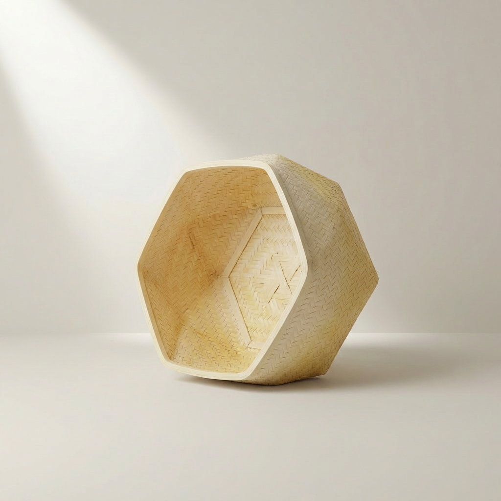 手作り編み収納バスケット