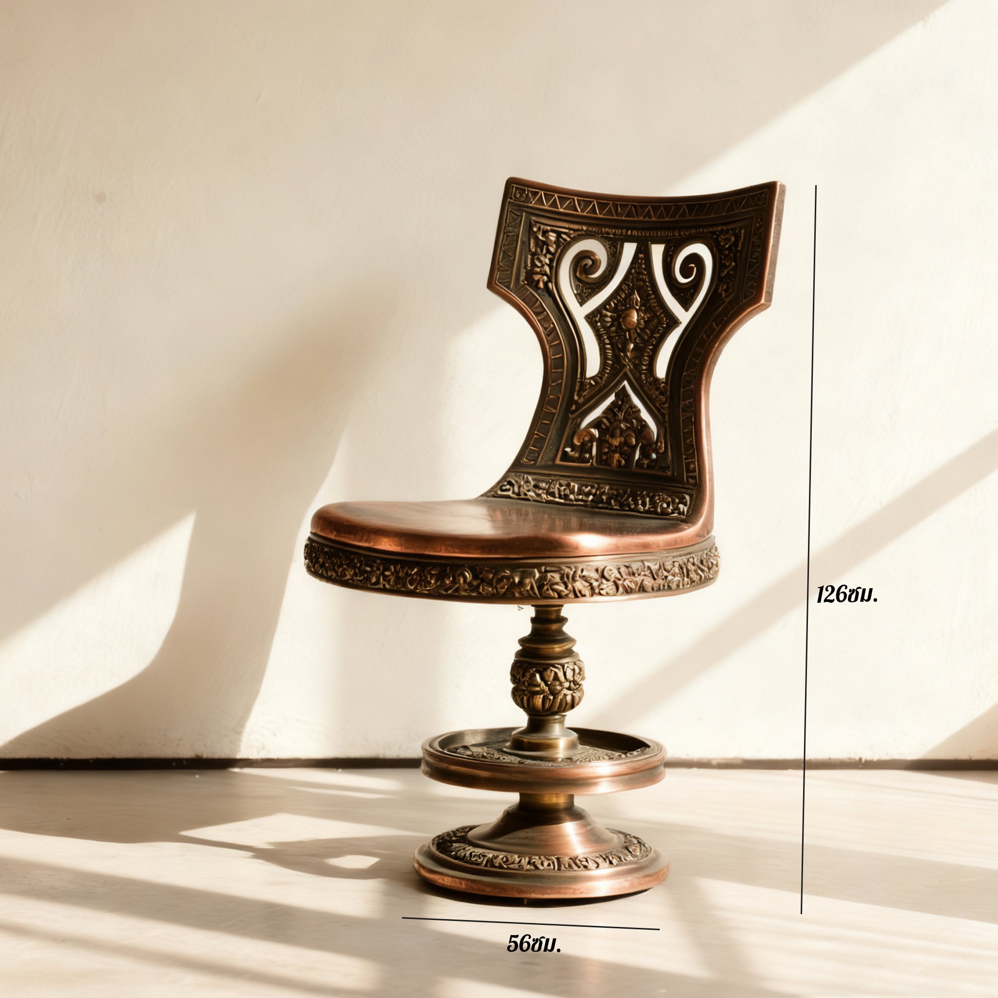 เก้าอี้เหล็กหล่อสำหรับตกแต่งสวน