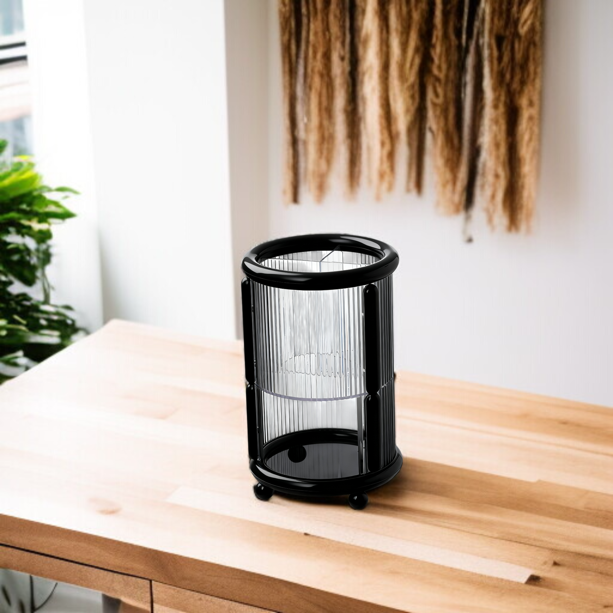 収納バケツにブラシを入れた使用例