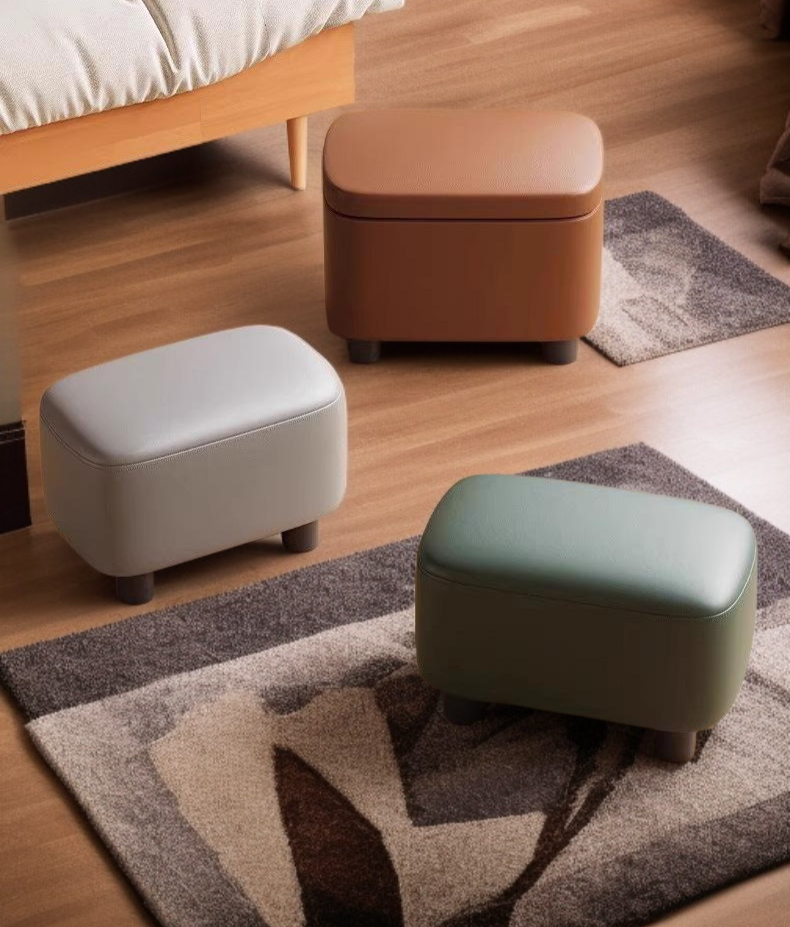 Versatile household stool in minimalist decor
