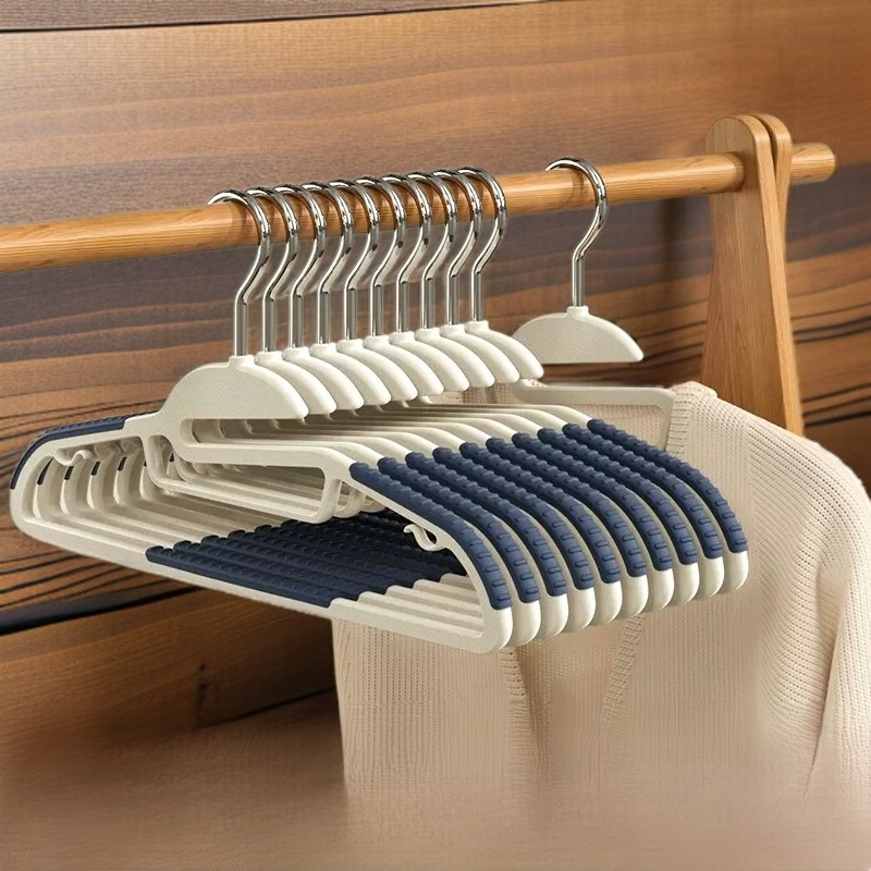 가정용 플라스틱 두꺼운 건조대 와이드 어깨 미끄럼 방지 옷걸이 헴라인 옷걸이 빨래 건조에 좋은 도우미