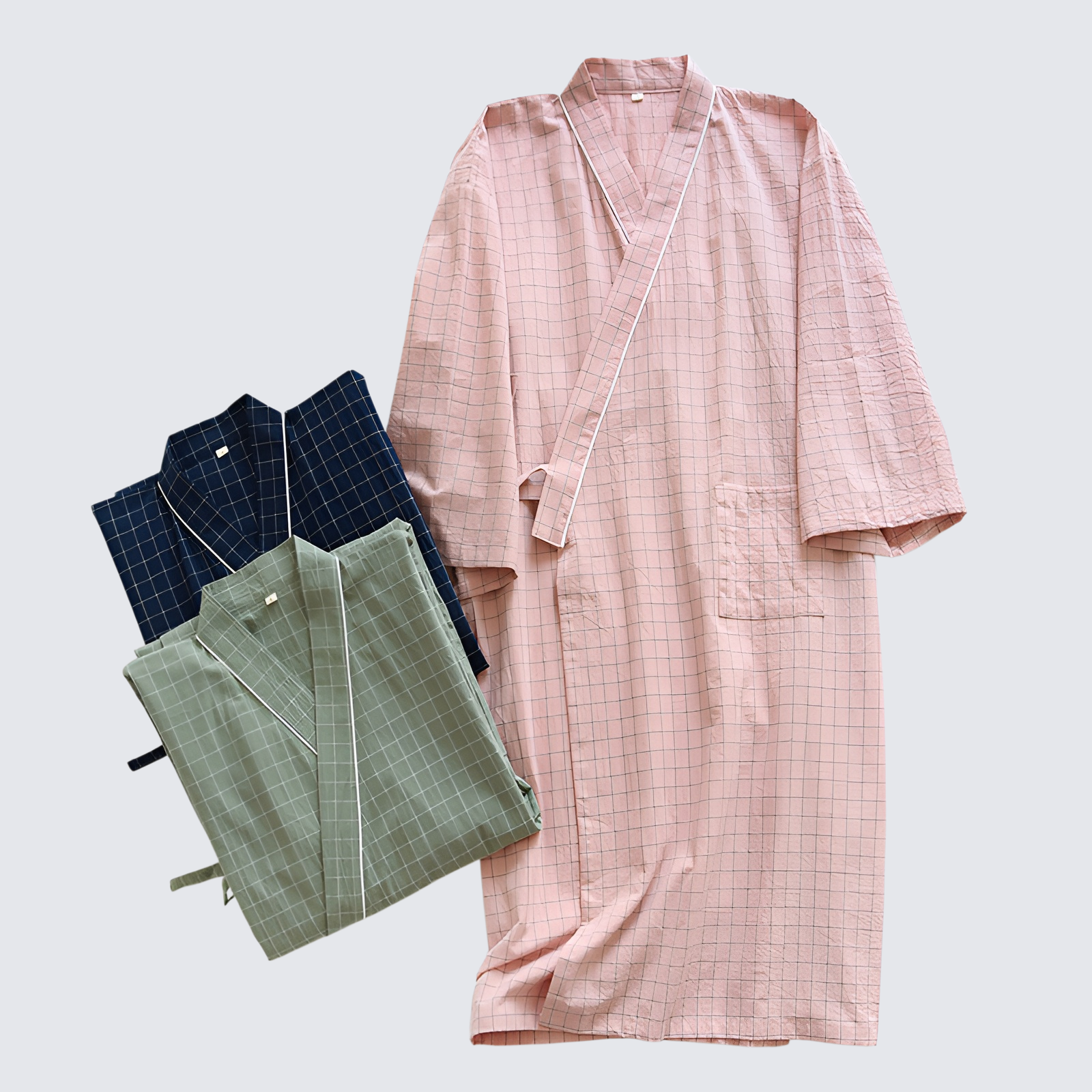 春秋薄款純棉睡衣