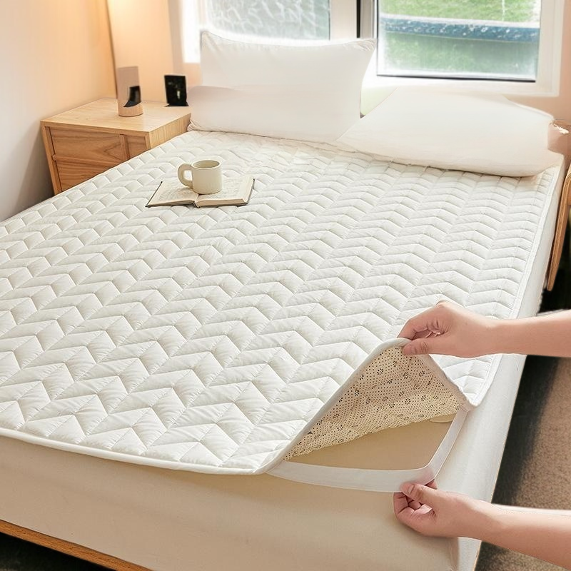 면 전체 매트리스 쿠션 가정용 침실 싱글 항균 요 미끄럼 방지 매트리스 순면 얇은 매트 접이식