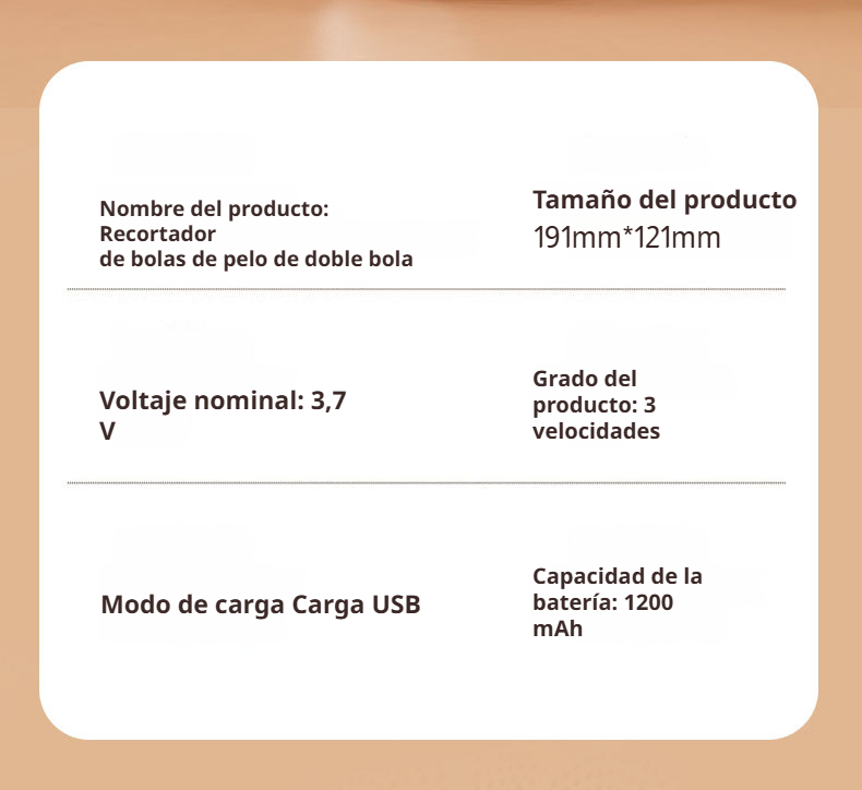 Detalle del doble cabezal de la recortadora de pelusa