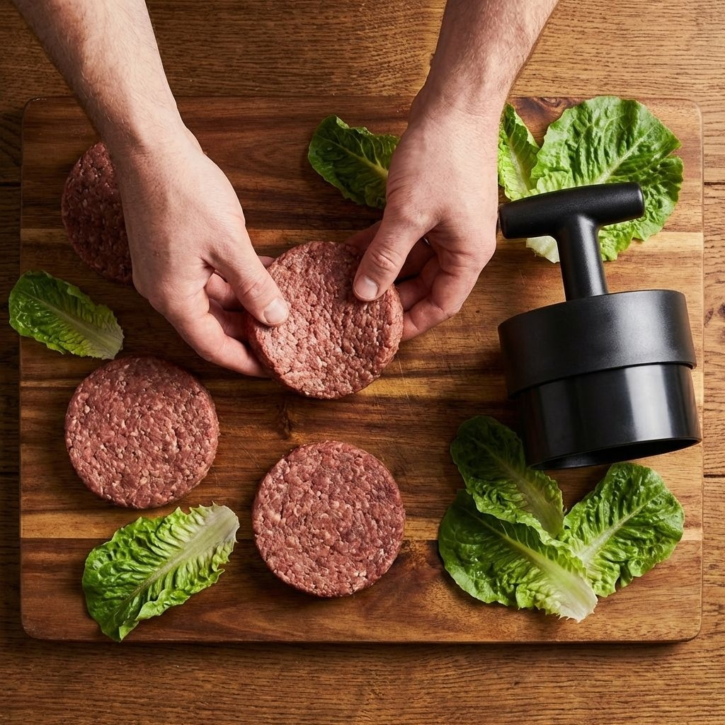 Runde Presse Hamburger-Patty-Presse