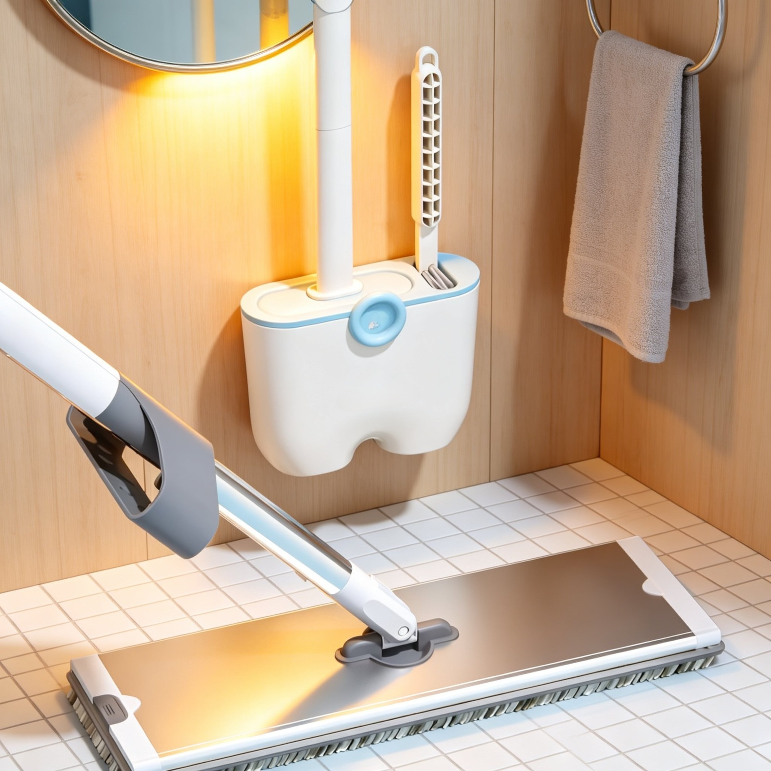 Portacepillo de silicona con cepillos dentales organizados