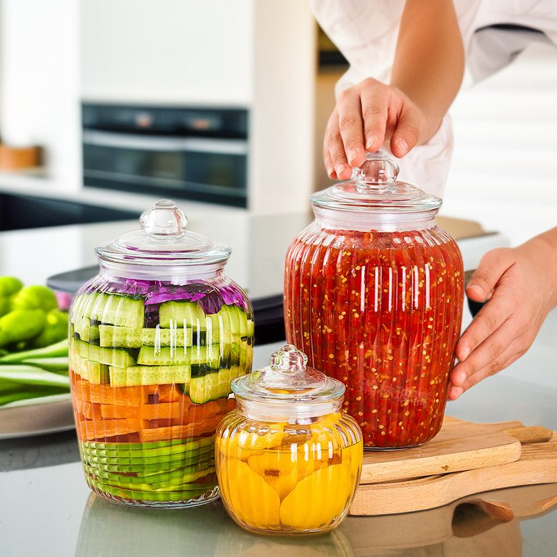 ขวดแก้วหนาปิดผนึกความจุขนาดใหญ่