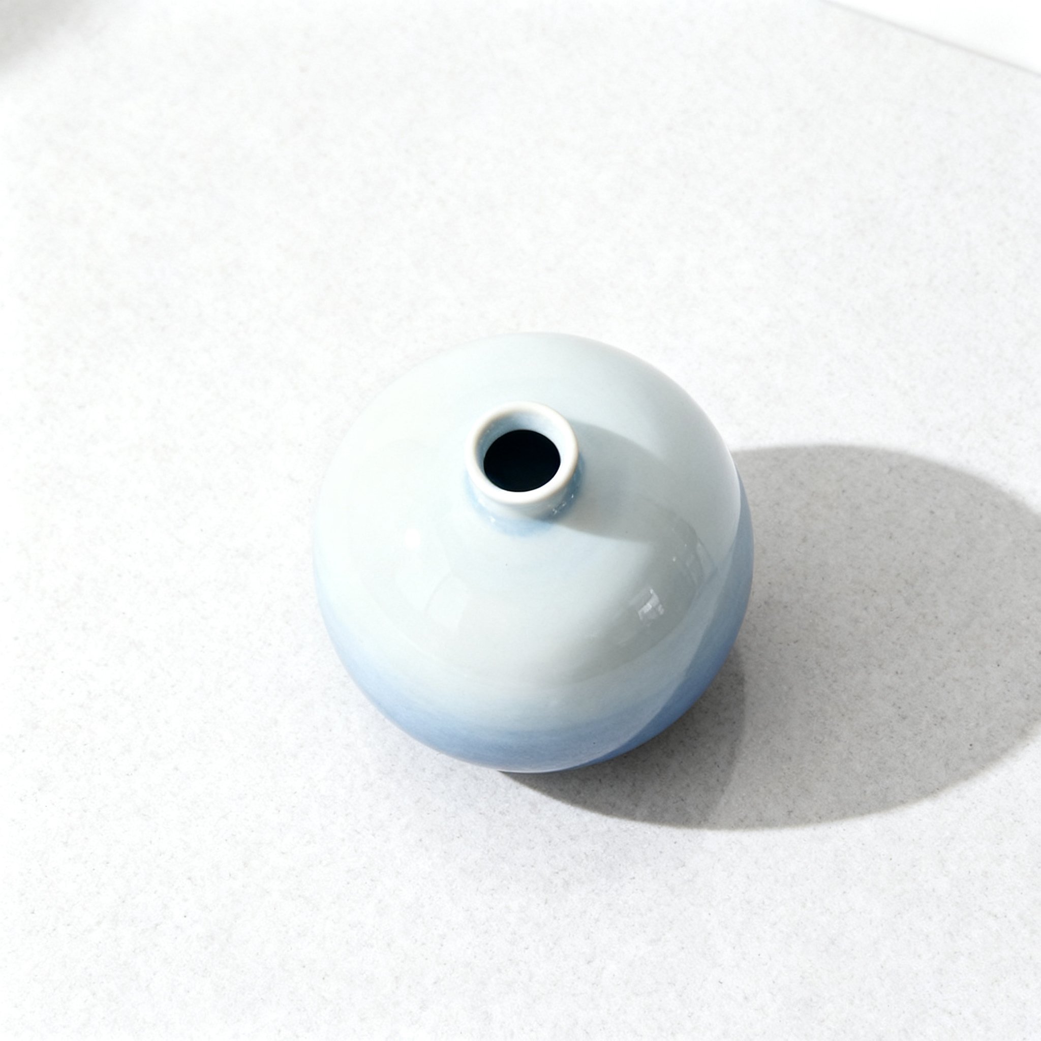 Florero de cerámica redondo moderno para decoración