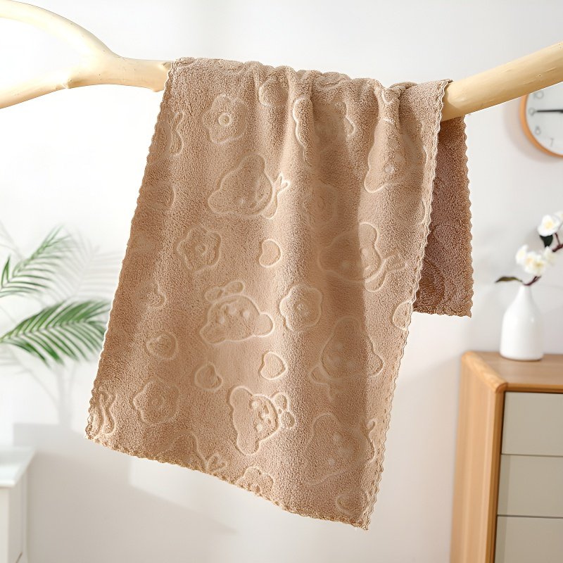 可愛小熊圖案毛巾