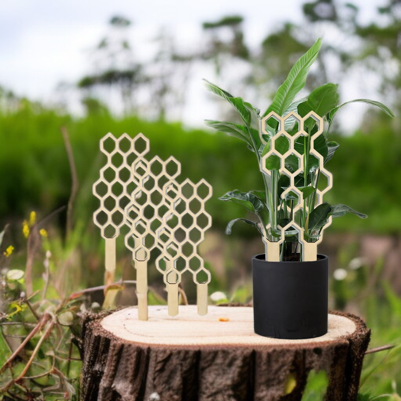 Soporte de madera para plantas de jardín Yegbong