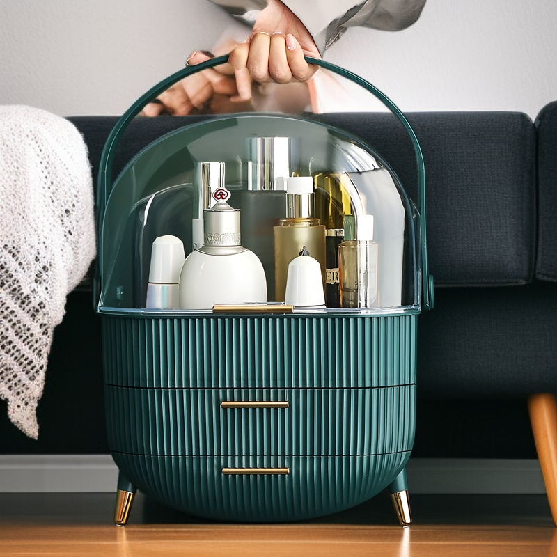 Large Capacity Multifunctional Dustproof Waterproof Cosmetic Storage Box