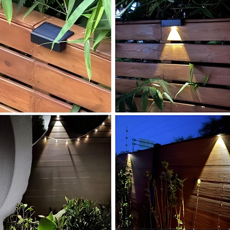 Luz de pared para el hogar, luz solar exterior, luz resistente para exteriores