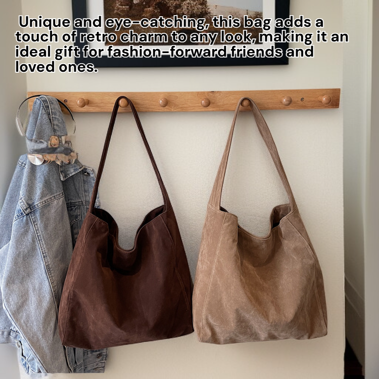Suede Retro Bread Bag, Fashion Crossbody for Autumn and Winter